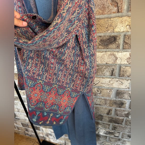 Peruvian Connection Pima Cotton Knit Dress & Cardigan Set XL - Picture 4 of 11